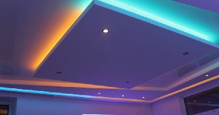 Натяжной потолок с подсветкой Одинцово, цена от 2113 руб.